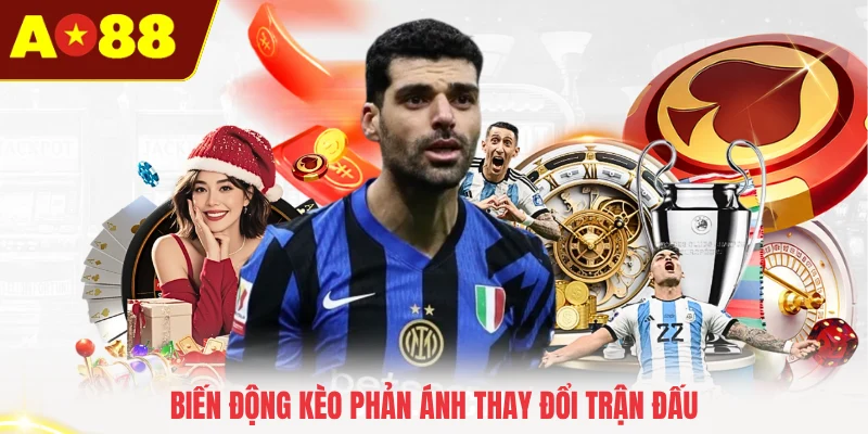 Biến động kèo phản ánh thay đổi trận đấu