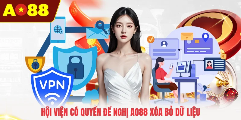 Hội viện có quyền đề nghị AO88 xóa bỏ dữ liệu 